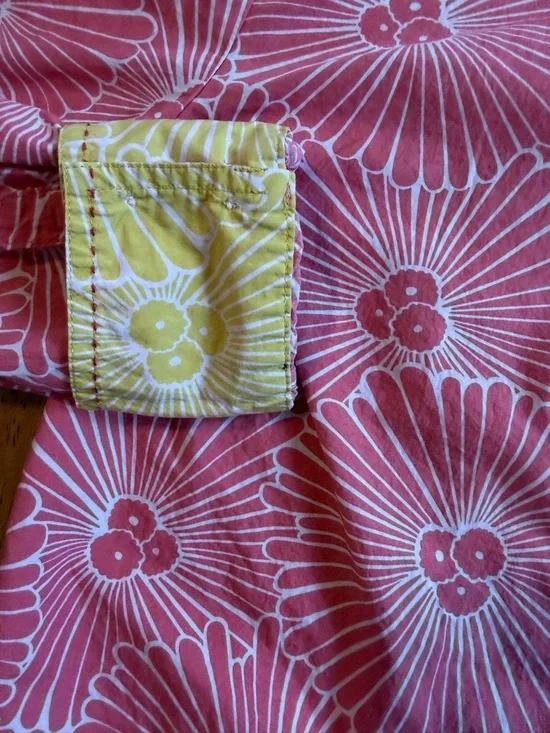 Boden The Classic Shirt Women's Pink Floral Printed Button Down Size 8 - Picture 5 of 8